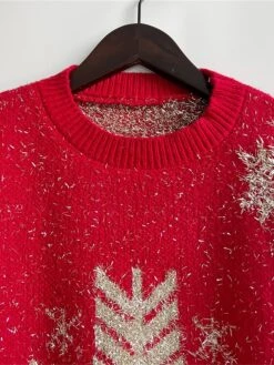 Women's Ugly Christmas Sweater Pullover Sweater Jumper Crew Neck Ribbed Knit Acrylic Oversized Fall Winter Regular Outdoor Christmas Daily Stylish Casual Soft Long Sleeve Snowflake Black Red Beige S 41 Women's Ugly Christmas Sweater Pullover Sweater Jumper Crew Neck Ribbed Knit Acrylic Oversized Fall Winter Regular Outdoor Christmas Daily Stylish Casual Soft Long Sleeve Snowflake Black Red Beige S -Xmas Cothing Store vyyllt1696903362552