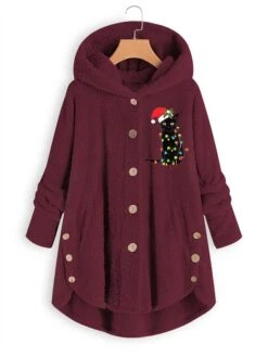 Women's Fleece Jacket Sherpa Jacket Teddy Coat Windproof Warm Outdoor Christmas Daily Wear Vacation Button Pocket Print Single Breasted Hoodie Plush Casual Daily Modern Xmas Animal Regular Fit 11 Women's Fleece Jacket Sherpa Jacket Teddy Coat Windproof Warm Outdoor Christmas Daily Wear Vacation Button Pocket Print Single Breasted Hoodie Plush Casual Daily Modern Xmas Animal Regular Fit -Xmas Cothing Store wdgdtf1667468166827