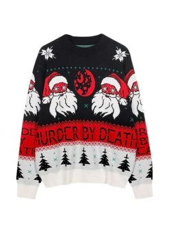 Women's Ugly Christmas Sweater Pullover Sweater Jumper Crew Neck Ribbed Knit Knit Patchwork Fall Winter Regular Outdoor Xmas Daily Stylish Casual Soft Long Sleeve Heart Letter Santa Claus Black -Xmas Cothing Store wekoaz1695115487634