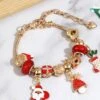 Women's Pendant Bracelet Beads Christmas Tree Personalized Stylish Natural Classic Sweet Alloy Bracelet Jewelry Silver / Golden / Golden Red For Xmas Gift Festival 1 Women's Pendant Bracelet Beads Christmas Tree Personalized Stylish Natural Classic Sweet Alloy Bracelet Jewelry Silver / Golden / Golden Red For Xmas Gift Festival -Xmas Cothing Store wjrexp1695709405524