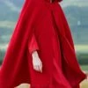 Women's Coat Cloak / Capes Hoodie Jacket Party Christmas Halloween Special Occasion Fall Winter Coat Windproof Warm Adorable Artistic / Retro Stylish Jacket Sleeveless Plain Oversize / Daily -Xmas Cothing Store wnwaeg1631957545779