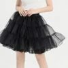 Women's Skirt Tutu Petticoat Black White Skirts Summer Layered Tulle Lined Active Tutus Xmas Performance Christmas One-Size -Xmas Cothing Store wqzsij1626942071091