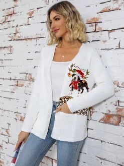 Women's Ugly Christmas V Neck Sweater Pullover Sweater Jumper Ribbed Knit Polyester Knitted Print Fall Winter Regular Outdoor Xmas Holiday Daily Stylish Casual Long Sleeve Santa Claus Black Wine -Xmas Cothing Store wsmuax1697290700997