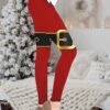 Women's Christmas Leggings Full Length Active Fashion Christmas Daily Black Wine S XL Fall & Winter -Xmas Cothing Store wwbrpa1697528973386