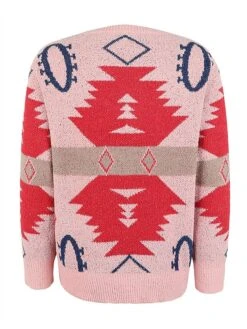 Women's Pullover Sweater Jumper Crew Neck Ribbed Knit Polyester Oversized Fall Winter Short Christmas Daily Going Out Xmas Stylish Casual Soft Long Sleeve Geometric Pink Apricot Grey S M L -Xmas Cothing Store wwoyuo1695175924677