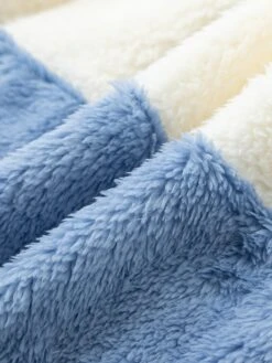 Women's Plus Size Fleece Sherpa Jacket Teddy Coat With Hood Christmas Windproof Warm Zipper Coat Fashion Plush Outdoor Xmas Casual Color Block Regular Fit Outerwear Long Sleeve Fall -Xmas Cothing Store xatdpx1697534242051