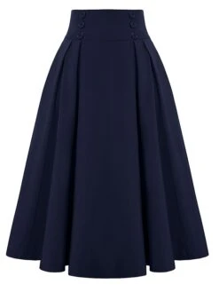 Women's Skirt Christmas Plaid Skirt Midi Cotton Blend Camel Black Wine Red Skirts Fall & Winter Ruched Print High Waist Fashion Casual Xmas Street S M L -Xmas Cothing Store xavfdf1694067274561