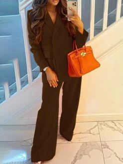 Women's Suits Christmas Button Pure Color Breathable Fashion Regular Xmas Fit Outerwear Long Sleeve Fall White S -Xmas Cothing Store xdzncm1667890321044