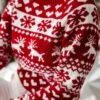 Women's Ugly Christmas Sweater Pullover Sweater Jumper Crew Neck Crochet Knit Acrylic Knitted Fall Winter Xmas Daily Going Out Stylish Casual Soft Long Sleeve Animal Heart Snowflake White Red S -Xmas Cothing Store xjjnnw1662373829442