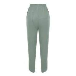 Women‘s Cotton Linen Pants With Side Pockets Christmas Wide-Leg Loose Casual Summer Fall White Light Blue S 2XL -Xmas Cothing Store xkikbj1675063377655