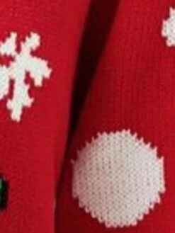 Women's Ugly Christmas Sweater Pullover Sweater Jumper V Neck Ribbed Knit Polyester Knitted Print Fall Winter Regular Outdoor Xmas Holiday Daily Stylish Casual Long Sleeve Santa Claus Black S M L -Xmas Cothing Store yvwhys1697291719583