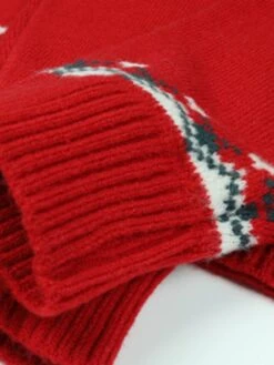 Women's Ugly Christmas Sweater Pullover Sweater Jumper Turtleneck Ribbed Knit Acrylic Knitted Fall Winter Xmas Holiday Stylish Casual Soft Long Sleeve Geometric Red Beige S M L -Xmas Cothing Store yxvskg1665489475903