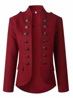 Women's Blazer Christmas Blazer Fall Open Front Outdoor Stand Collar Military Jacket Fashion Outerwear Long Sleeve Fall ArmyGreen S Xmas -Xmas Cothing Store zpuzkm1695640504506