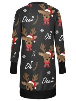 Women's Ugly Christmas Sweater Cardigan Sweater Jacket V Neck Ribbed Knit Polyester Button Knitted Print Fall Winter Long Outdoor Christmas Daily Fashion Casual Soft Long Sleeve Plaid Elk Christmas -Xmas Cothing Store zsvsjy1697290883281