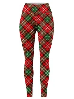 Women's Leggings Full Length Print Micro-elastic High Waist Fashion Streetwear Outdoor Christmas 2-30 2-14 S M Fall Winter -Xmas Cothing Store ztfosy1696232175480
