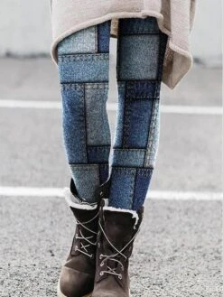 Women's Tights Leggings Ankle-Length Print Micro-elastic Mid Waist Fashion Xmas Christmas Halloween Black Red S M Spring &Fall -Xmas Cothing Store zvgndv1666002041670