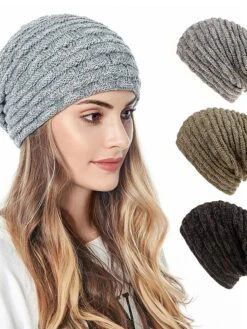1pcs Women's Slouchy Beanie Hat Warm Winter Hat Christmas Daily Knit Nordic Style Tattoo Warm -Xmas Cothing Store zxrpch1631337173432